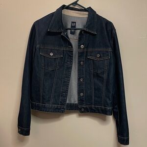 GAP Women's Midnight Indigo Denim Jacket size large